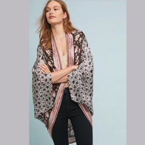 Anthropologie Kachel X Viscose Silk Open Kimono Jacket One Size